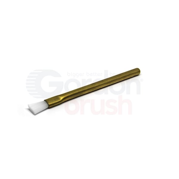 Trim Nylon Bristle, Applicator Brush, Brass Handle, 12 PK